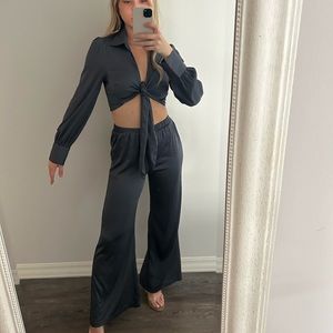 Kittenish Flare Pants Set